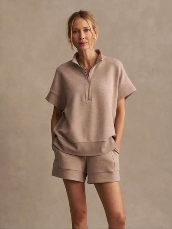 Varley Tops - Varley DoubleSoft Ritchie Short Sleeve Sweat Size XS